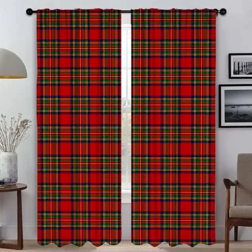 침실용 스카치 타탄 얇은 명주 그물 커튼, 어린이 방 거실 커튼 파티션, 홈 인테리어 커튼, 2 피스 쉐이드 주방  Best5