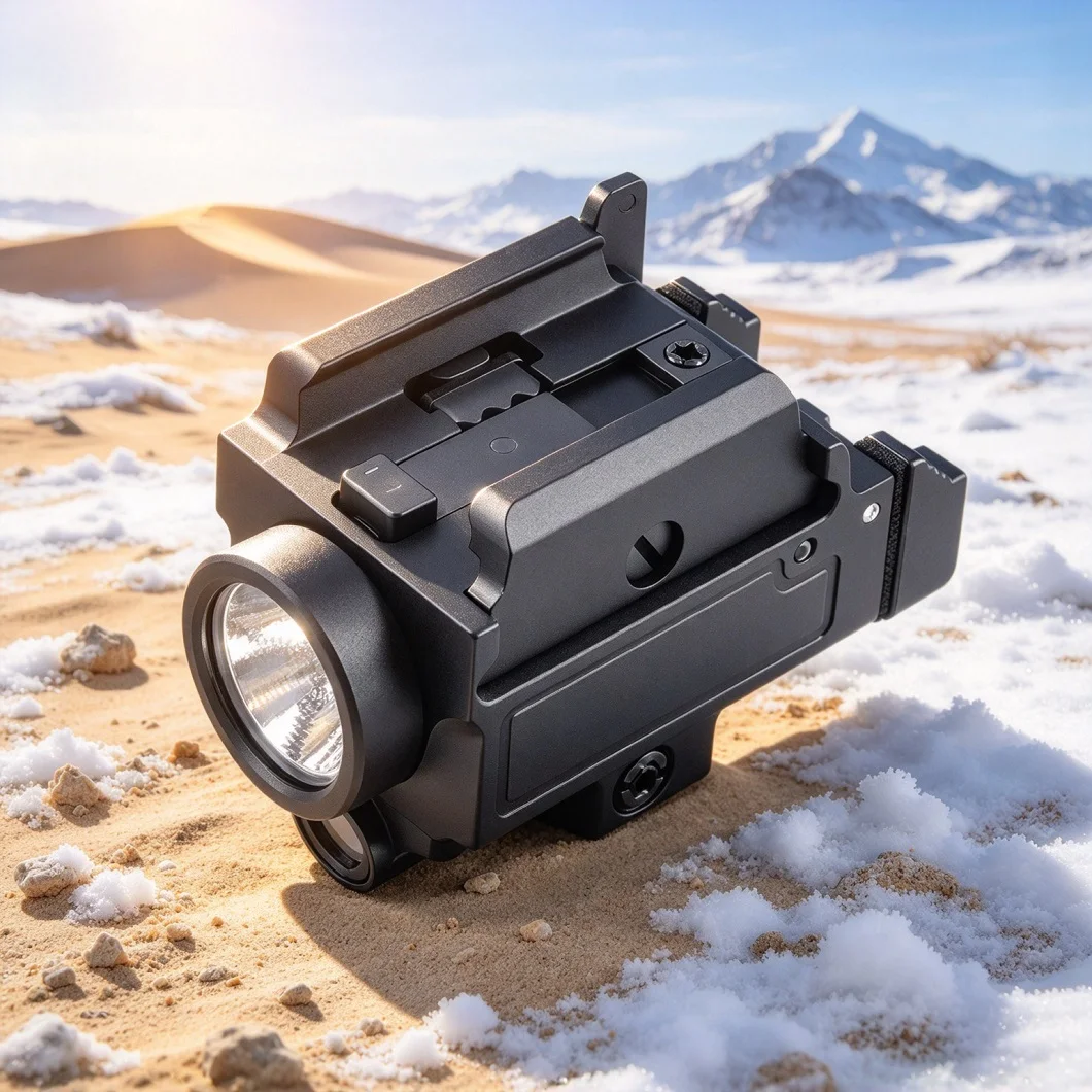 Tactical LED Flashlight 800LM Rechargeable Strobe Torch 2 in 1 Combo Quick Release 20mm Mount Outdoor Searchlight Hunting