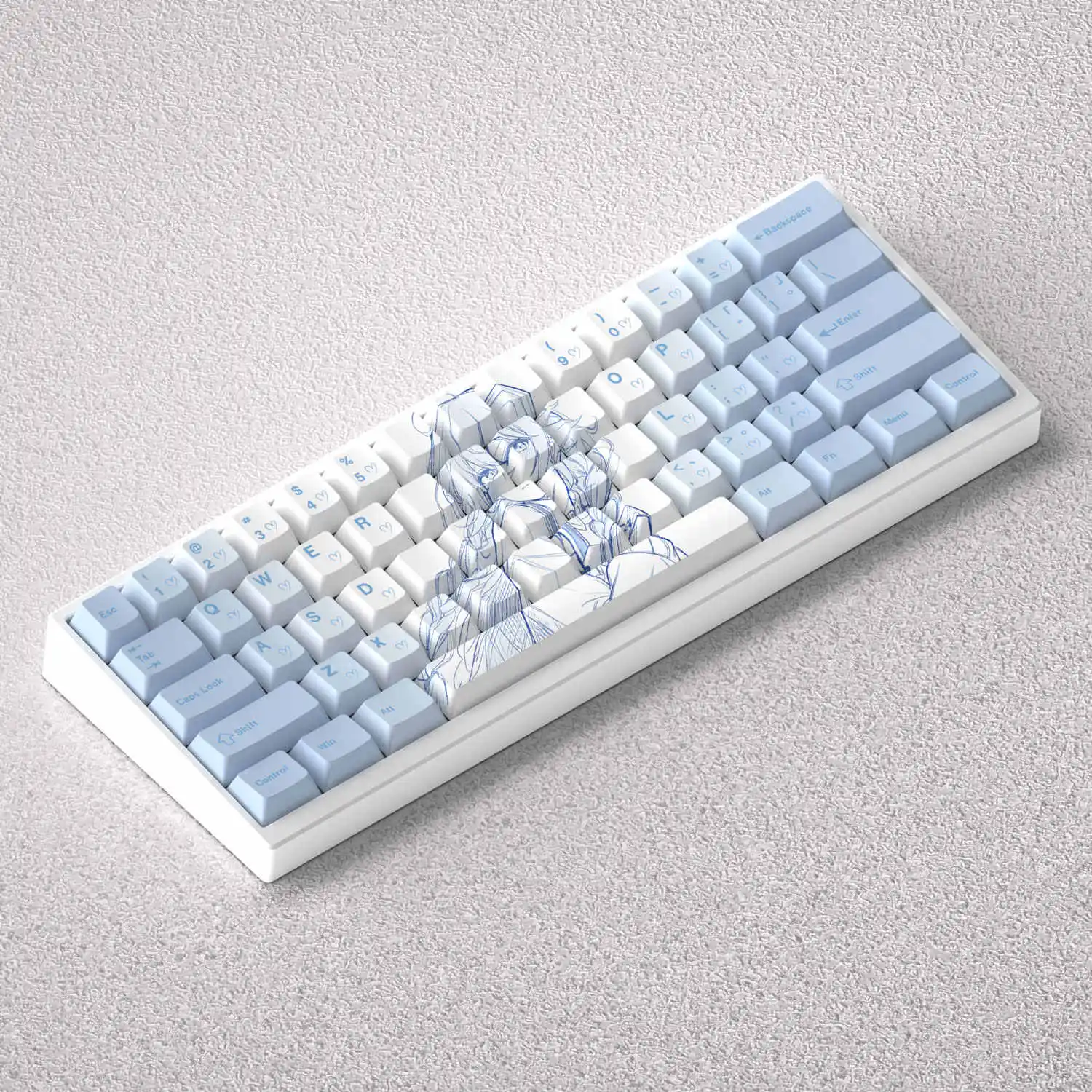 Roxy PBT Keycaps 130 Keys KeySet Side Print Cherry Profile Backlight MX Switches Keycap For Mechanical Keyboard ATK68 MAD 60 68