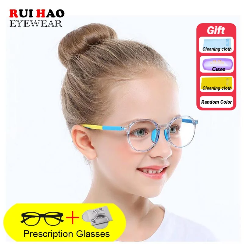 

Kids Frame Fill Resin Lens Unisex Recipe Spectacles Customize Prescription Children Eyeglasses Myopia Hyperopia Amblyopia 2231