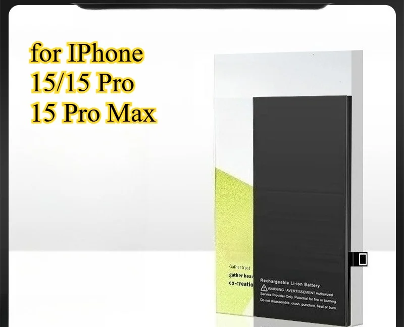 

Титановая батарея 4770 мАч для IPhone 15/15 Pro/15 Pro Max A2846/A2847/A2848 емкостью 1,8X и 700 циклов, без оповещения IOS