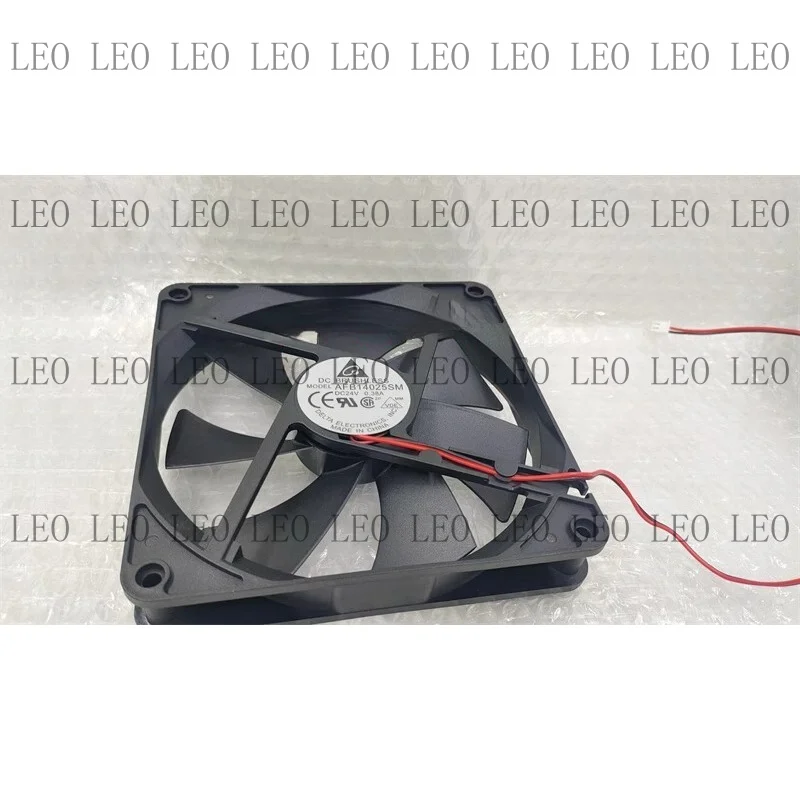 M For Delta AFB14025SM 14025 DC24V 0.38A 14CM 2-Wire Inverter Ball Mute Cooling Fan