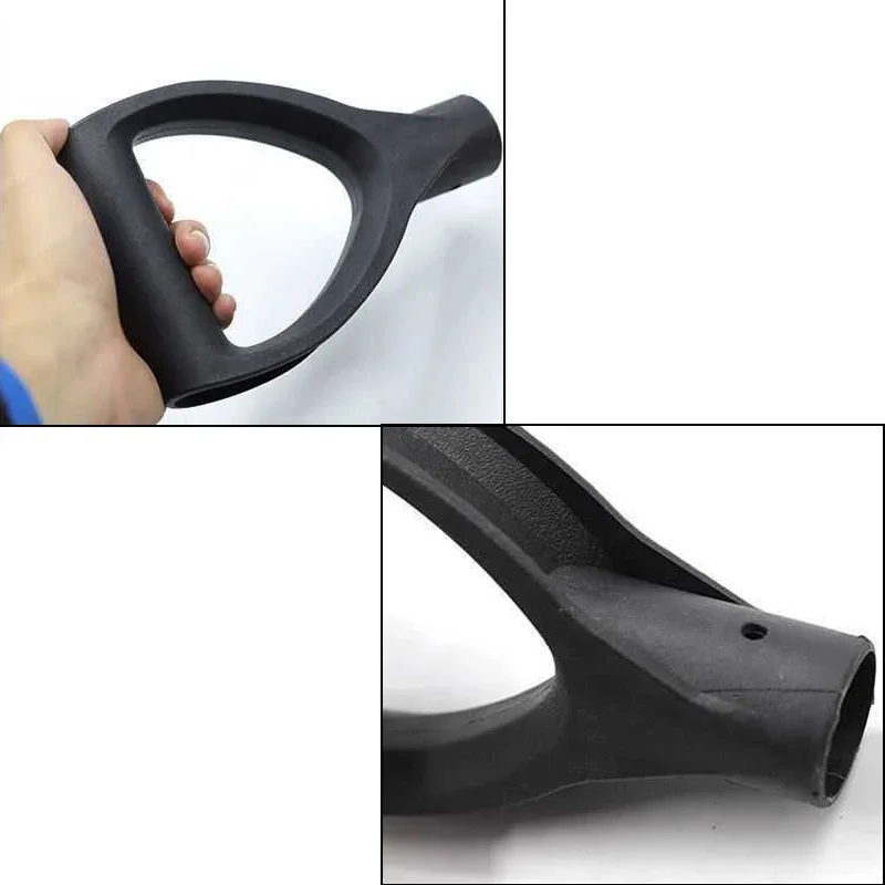 

D-образная стальная ручка лопаты, черная утолщенная пластиковая лопата для снега, садовые инструменты для копания, сменные аксессуары