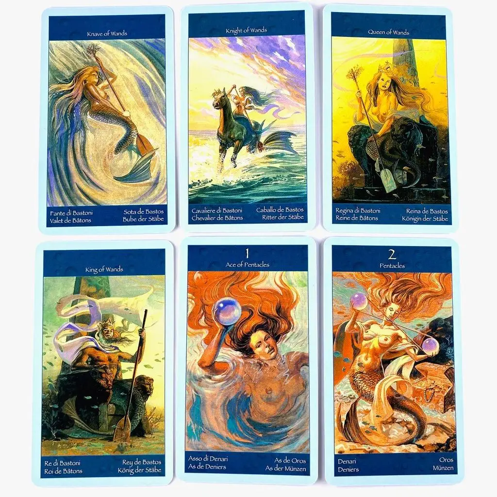 Tarot of Mermaids Cards Deck PRISMA VISIONS TAROTCard Game 78 Cards