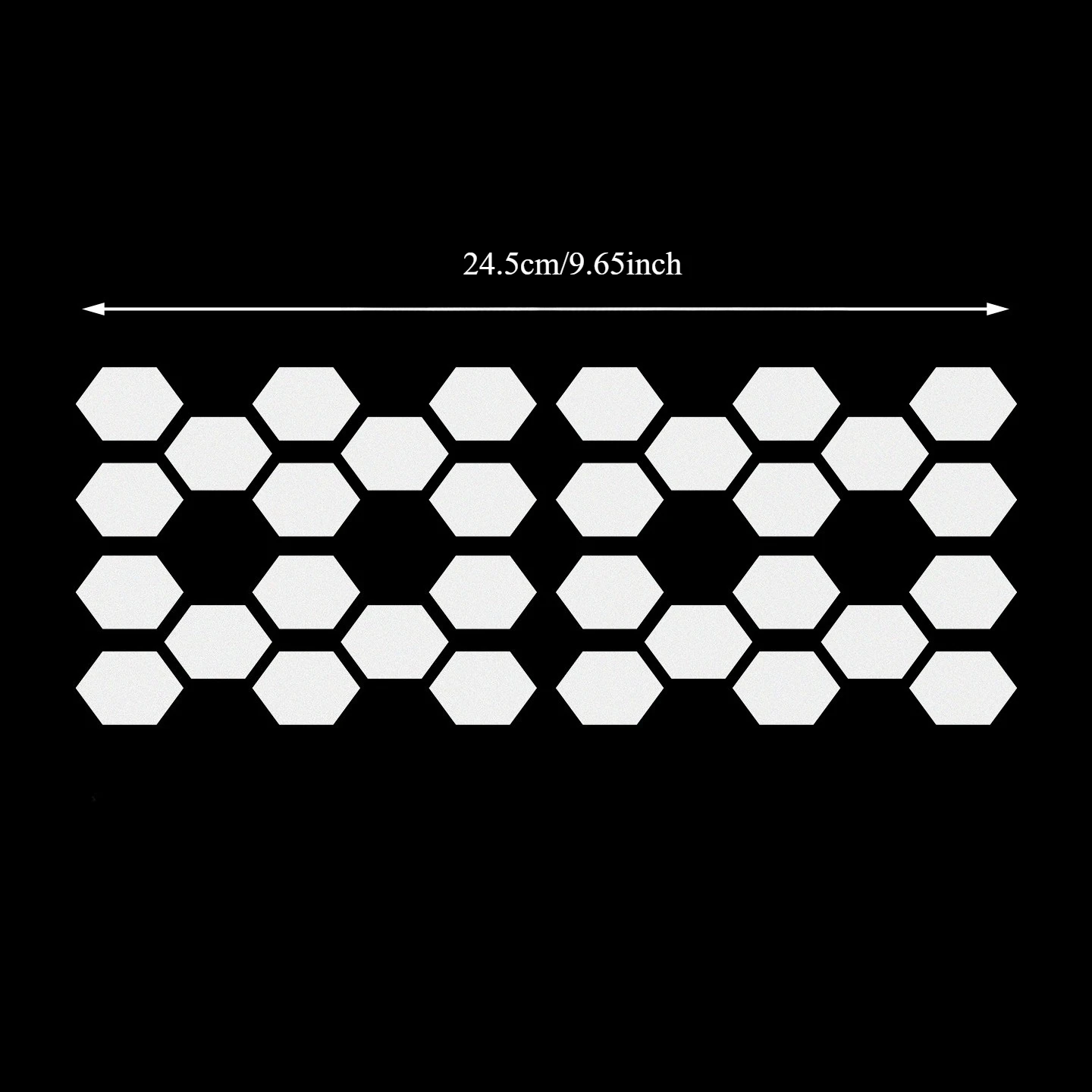 Honeycomb Hexagon Reflective Sticker Safety Warning Vinyl Decal Waterproof Car Motorcycle Truck Bumper Decoration