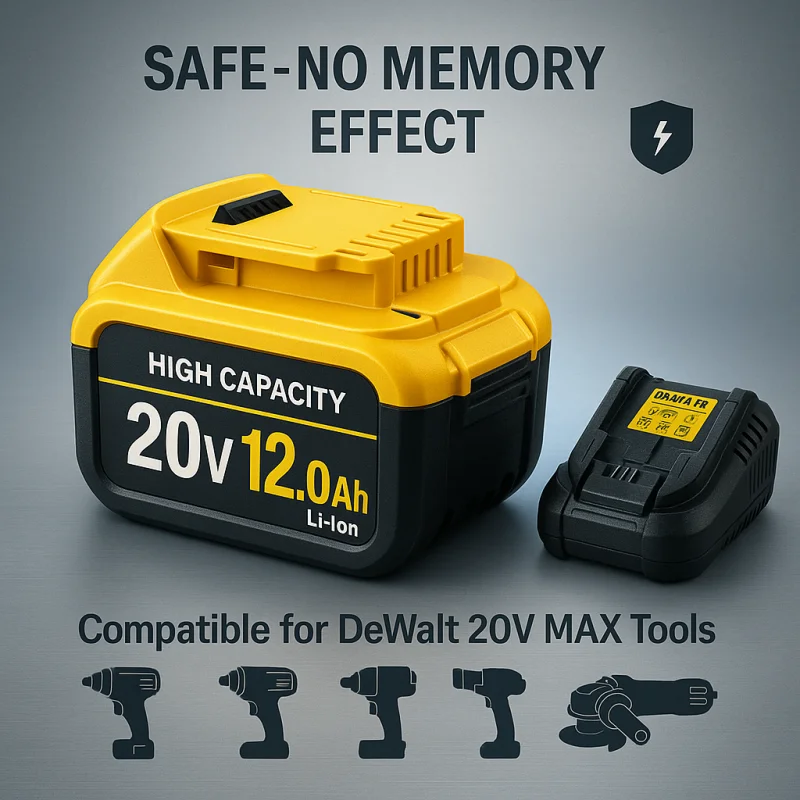 

20V MAX 6.0Ah replaceable Dewalt lithium-ion battery for Dewalt power tools DCD805 DCH263 DCG405N 20V professional battery