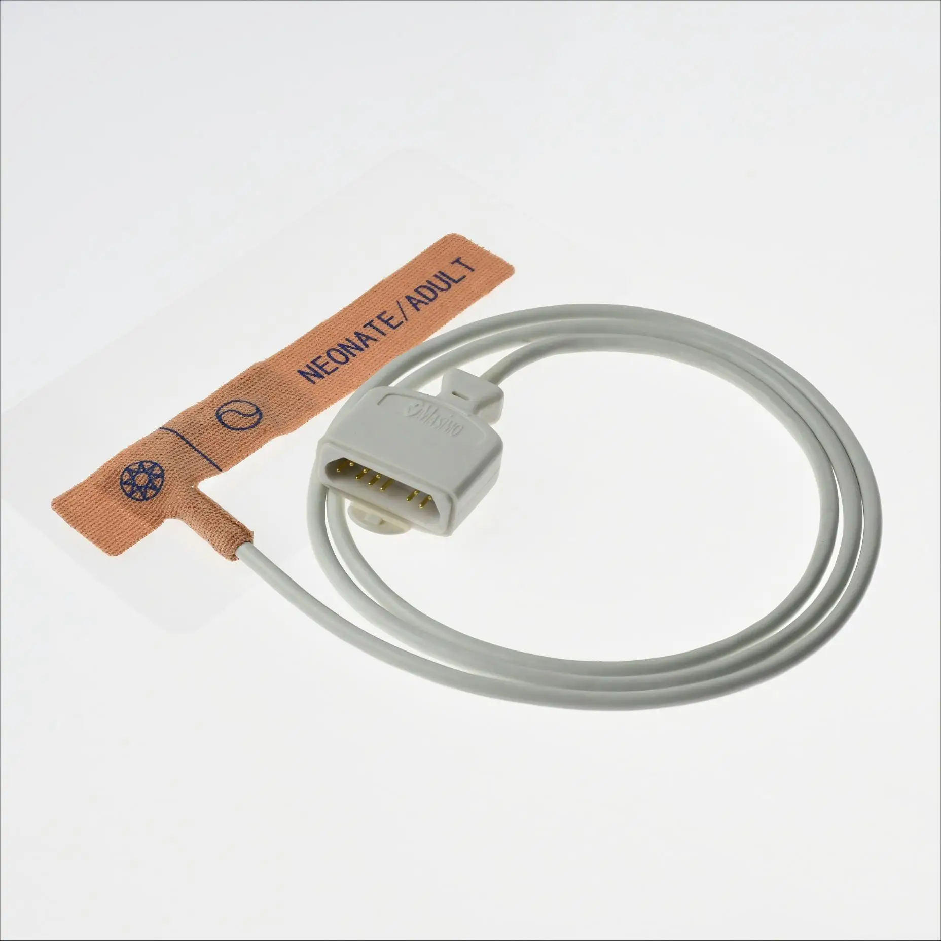 Single Use Compatible Masi-Rainbow R1 R25 Adult Neonate Oxygen SPO2 Sensor