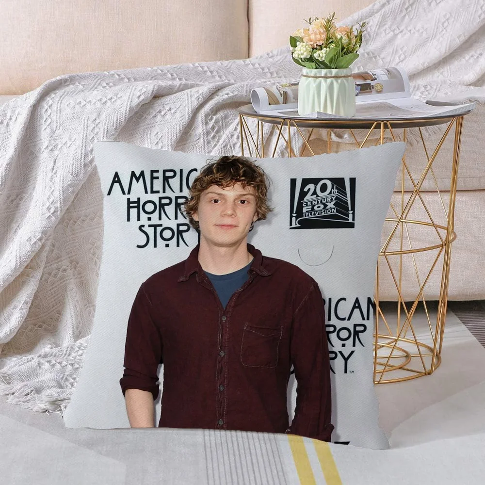 Decorative Pillows for Sofa Cushions Cover Evan Peters Pilow Covers Home and Decoration Personalized Gift Cushion Pillow 45x45