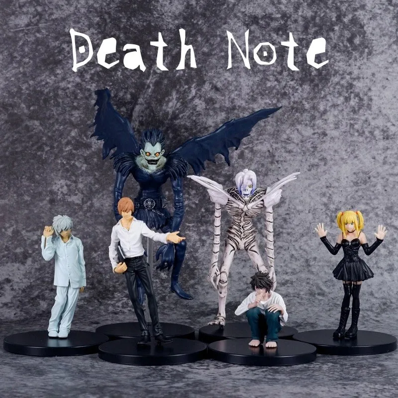 Anime Figure DEATH NOTE Yagami Light Ryuk MisaMisa PVC Standing Model Pose Static Doll Gift Ornaments  Sculpture Q version 9CM