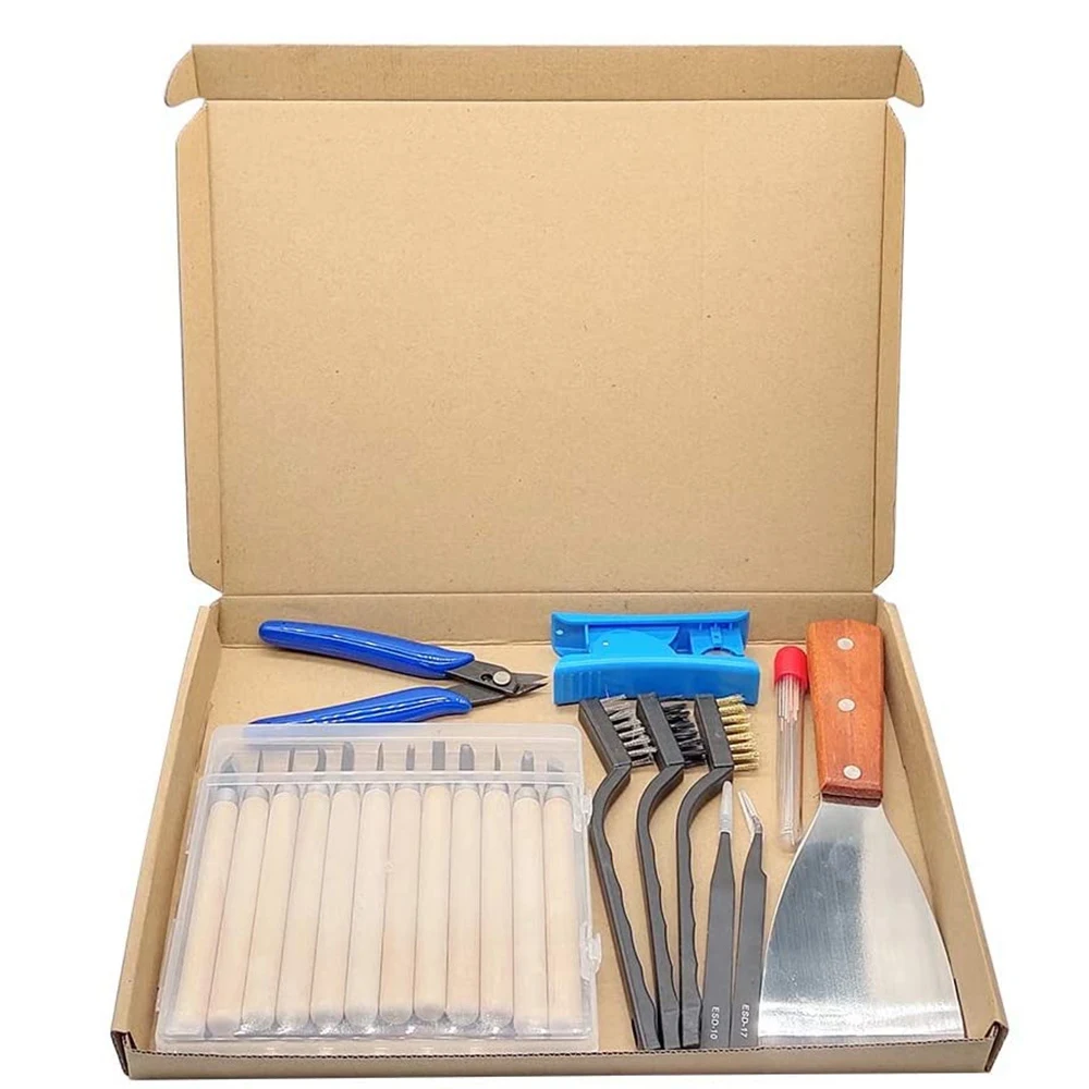 A44I-35 Pcs 3D Printer Tool Kit Debur Tool Cleaning And Removal Tool For 3D Printing Model Removing, Cleaning, Finishing