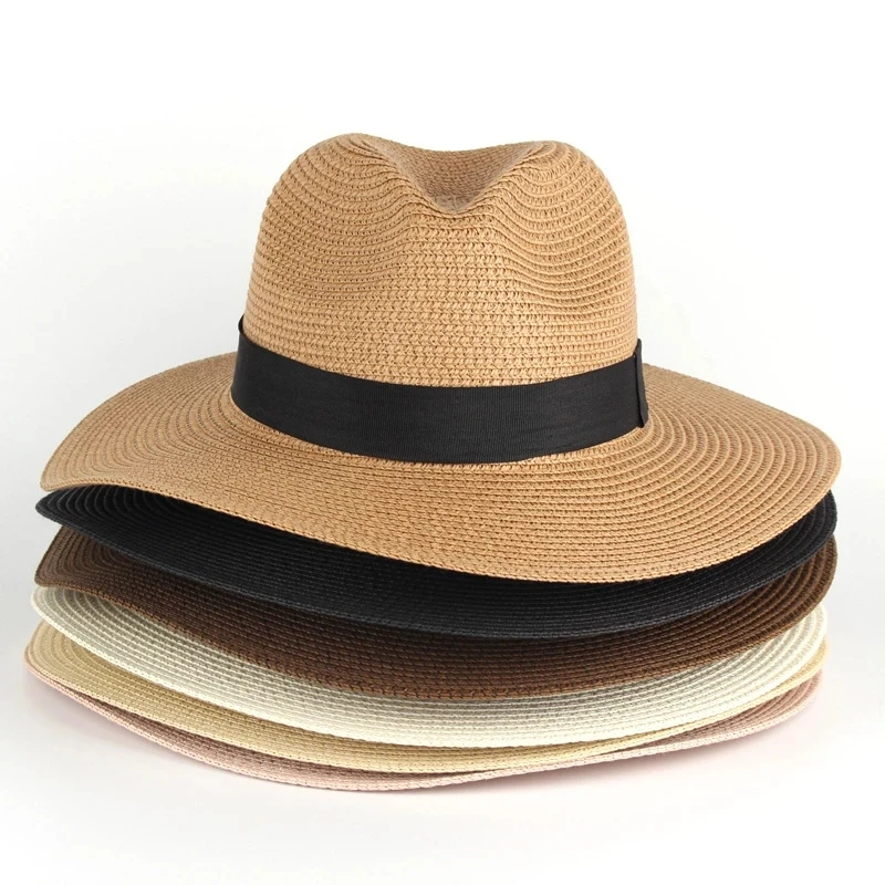 Adjustable Classic Panama Hat-Handmade In Ecuador Sun Hats for Women Man Beach Straw Hat for Men UV Protection Cap Dropshipping