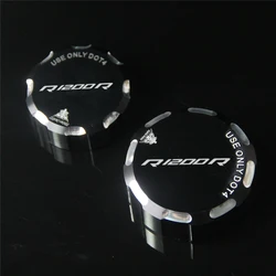 For BMW R1200R 2007-2014 Aluminum Motorcycle Front Rear Brake Fluid Reservoir Cap Oil Cylinder Cover R1200 R Accessories