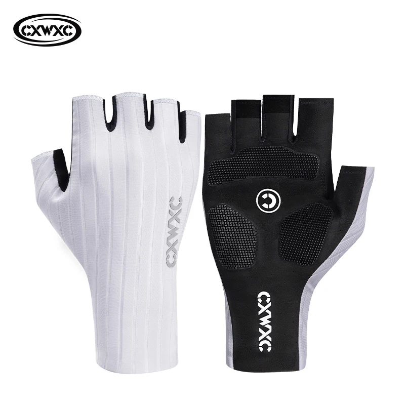 CXWXC Radfahren Halbfingerhandschuhe Männer Frauen Atmungsaktiver Anti-Rutsch-Handschuh Fitness Sport Trainingshandschuhe mit verlängertem Handgelenkschutz