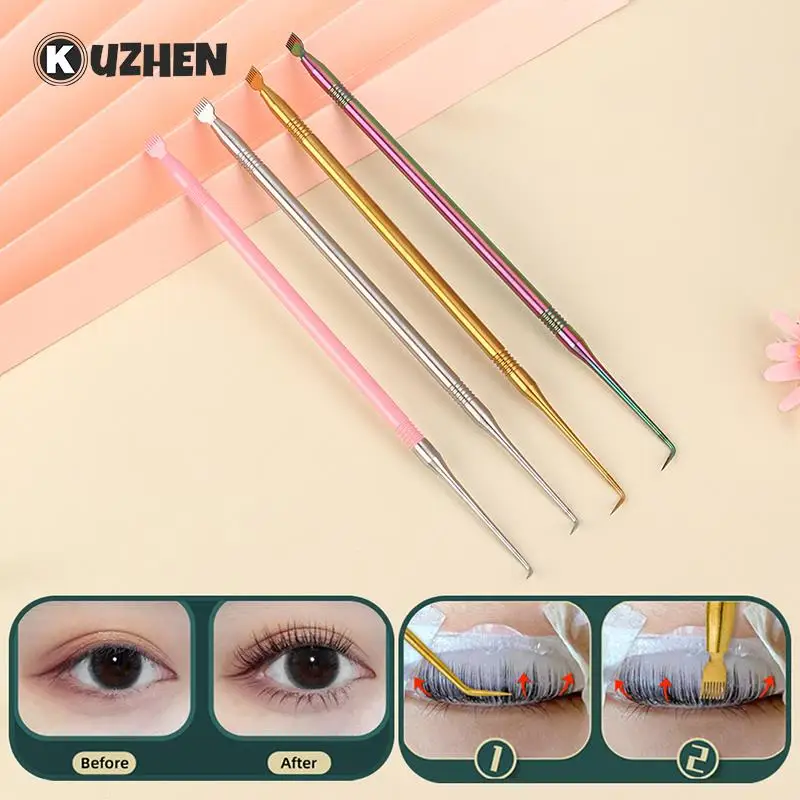 Eyelash Perm Lifting Tools Stainless Steel Clean Up Rods Beauty Makeup Lamination Eyelashes Separating Tool Eyelash Extension