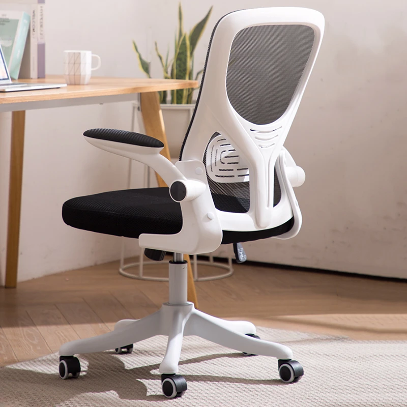 Home Writing Computer Chair School Study Learning Backrest Armchair Staff Front Desk Lift Office Chairs