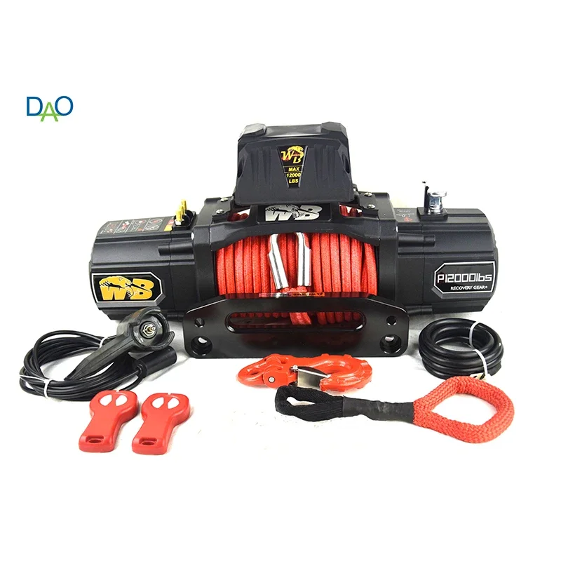 DAO IP67 Waterproof 4x4 12V 12000 lbs Fast Speed Off Road Electric Other Winches for Sale