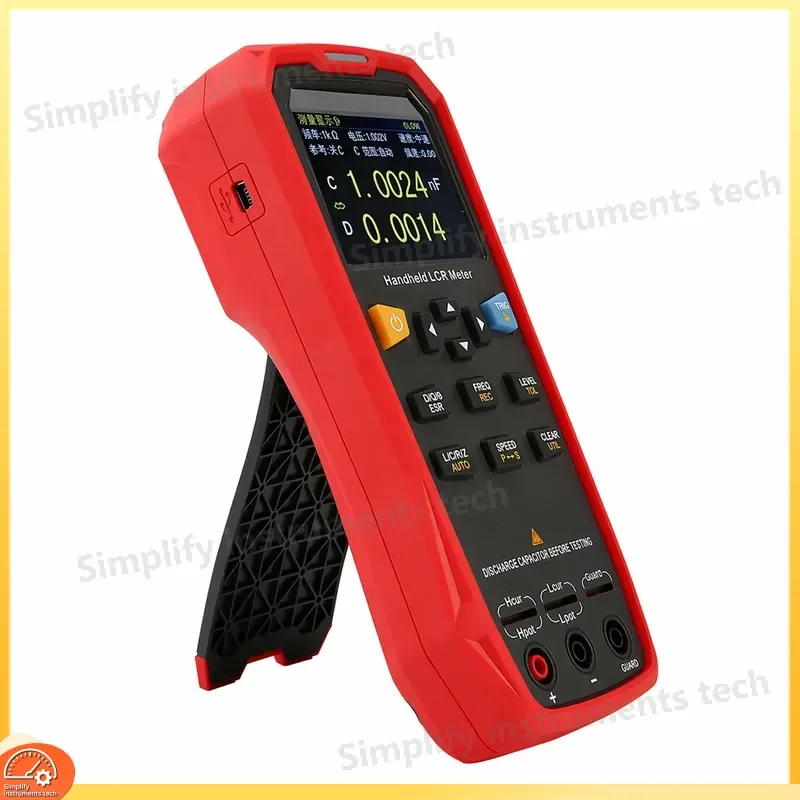 Digital Bridge Tester 100kHz High Frequency LCR Meter for Resistance Capacitance Inductance Measurement Portable