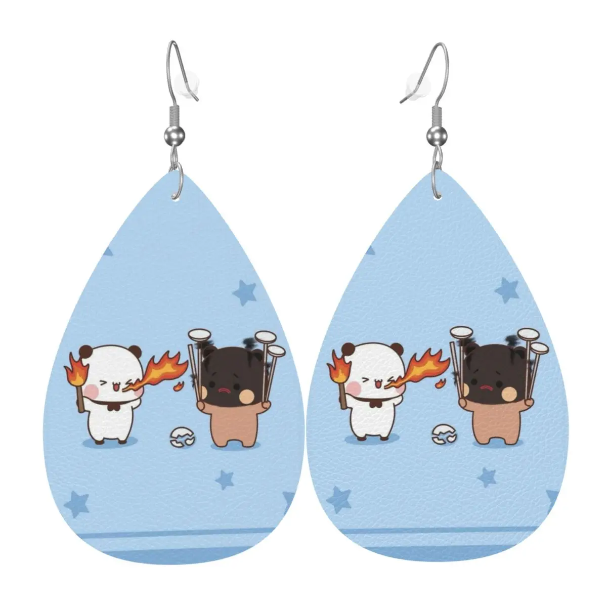 

Custom Funny Bubu And Dudu Leather Earrings for Women Dangle Earrings Jewelry Accessories