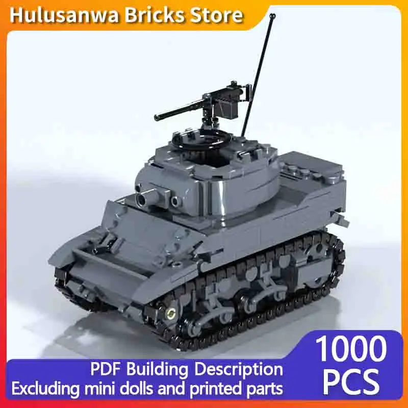 

M8 Military Tanks Model MOC Building Bricks War Equipment Modular Technology Gifts Holiday Assemble Children Toys Suit