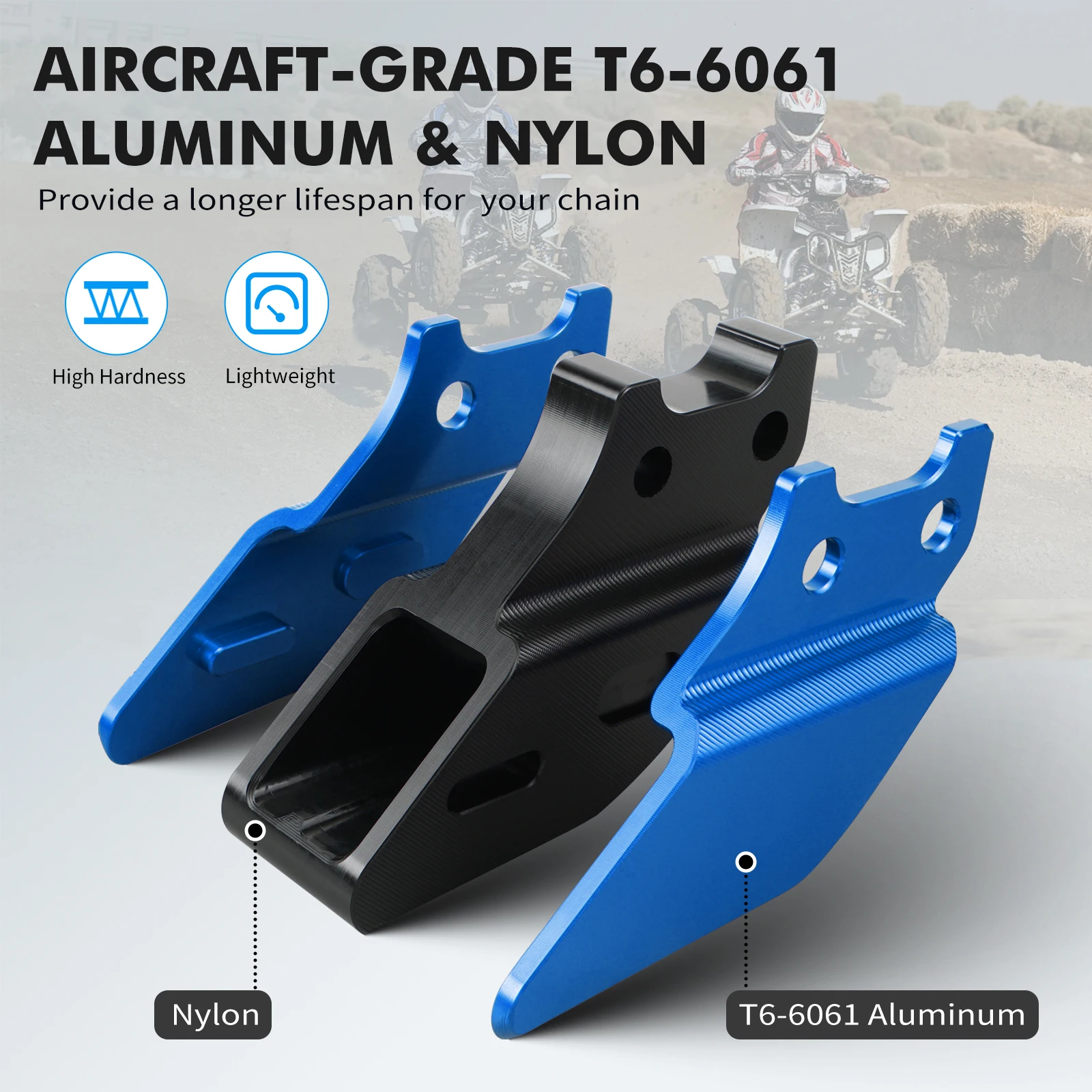 NICECNC ATV FOR BLASTER 200 CHAIN SUPPORT SLIDER FOR YAMAHA BLASTER 200 YFS200 1988-2006 38W-22199-00-00