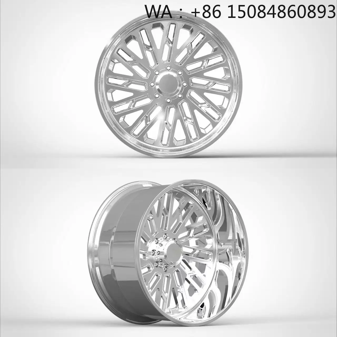 Polished Super Single Forged Offroad Wheels 20‑24 Inch 6‑10 Lug Multi‑PCD Auto Accessories For GMC Series Pickup Tuning
