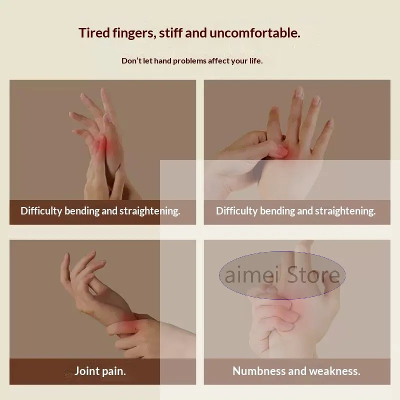 Wooden Finger Massage Roller Multifunctional Thumb Joint Press Massager Stretching Exercise Tools Perfect Gifts