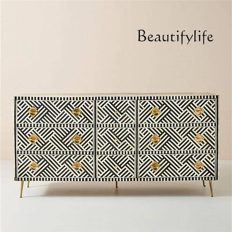 

French light luxury art American retro simple home locker modern simple high sense