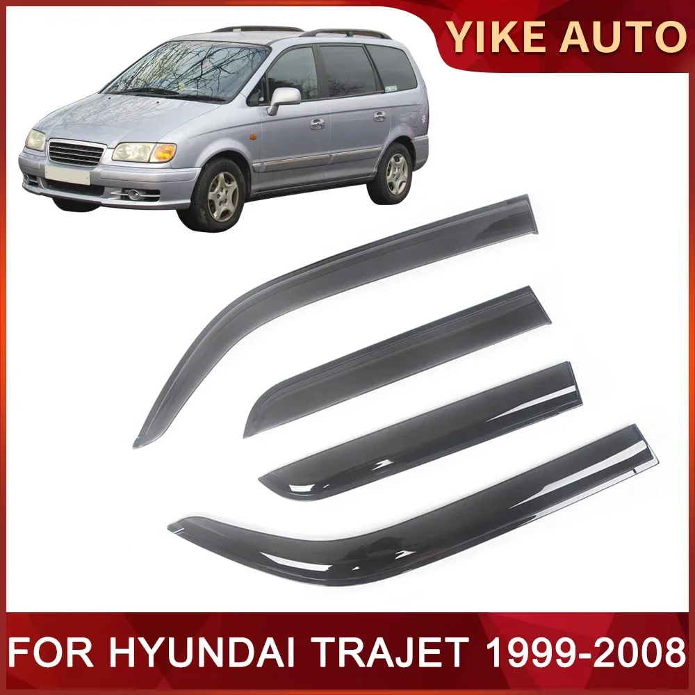 Window Visor for HYUNDAI TRAJET 1999-2008 Weathershied Door Visor Wind Sun Rain Guards Side Window Wind Deflectors Auto Parts