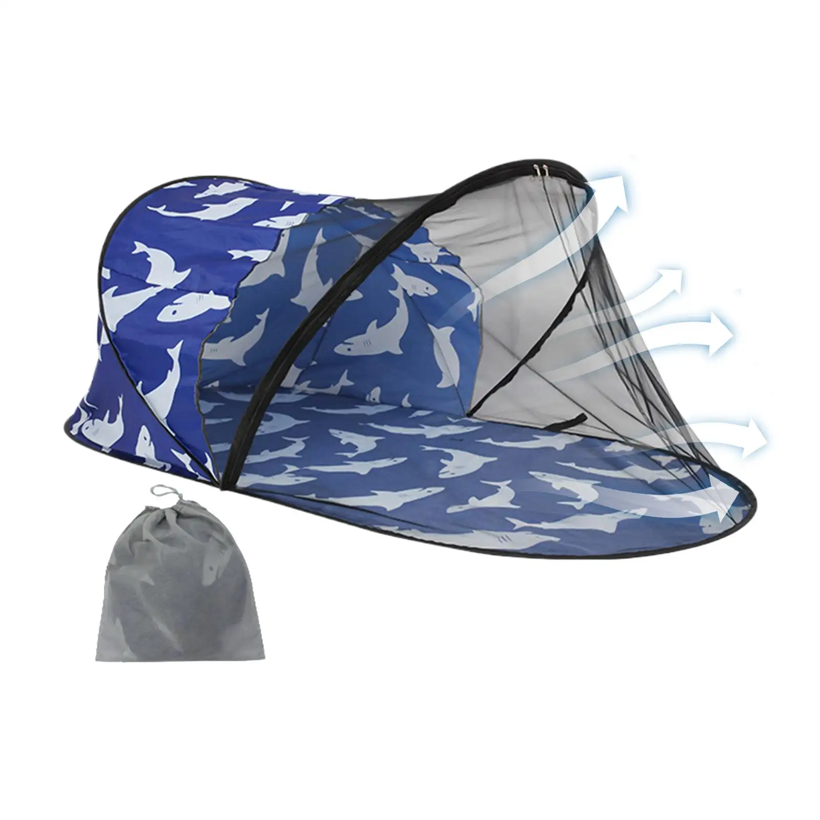 Camping Tent Breathable Folding Quick-Opening Portable Tent Patio Camping Netting For Indoor Outdoor Garden Yard Backyard Home