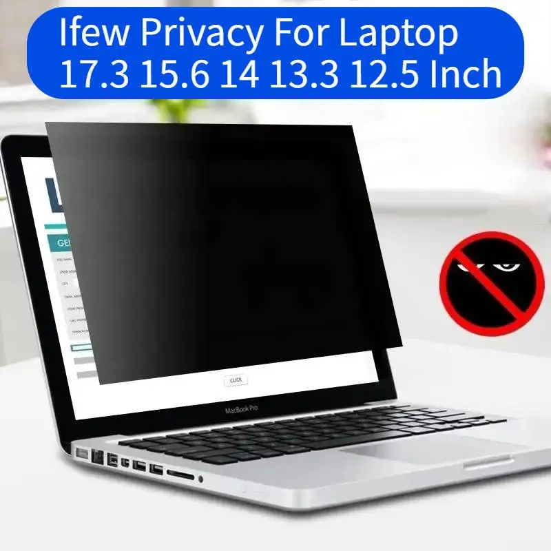 

Anti Spy Screen Protector For Laptop 17.3 15.6 13.3 12.5 14 Anti-peeping Screen Protector Computer Film Anti-spy Privacy Filter