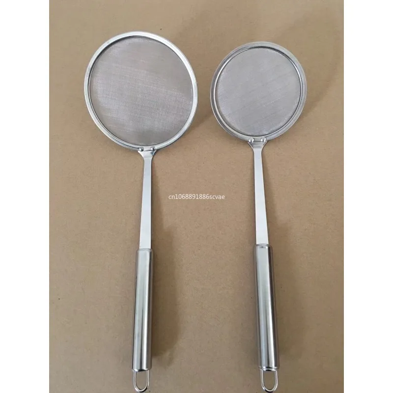 1pc Fat Skimmer Spoon, Stainless Steel Fine Mesh Skimmer, Strainer Spoon for Removing Grease Fat and Foam, Kitchen Tools