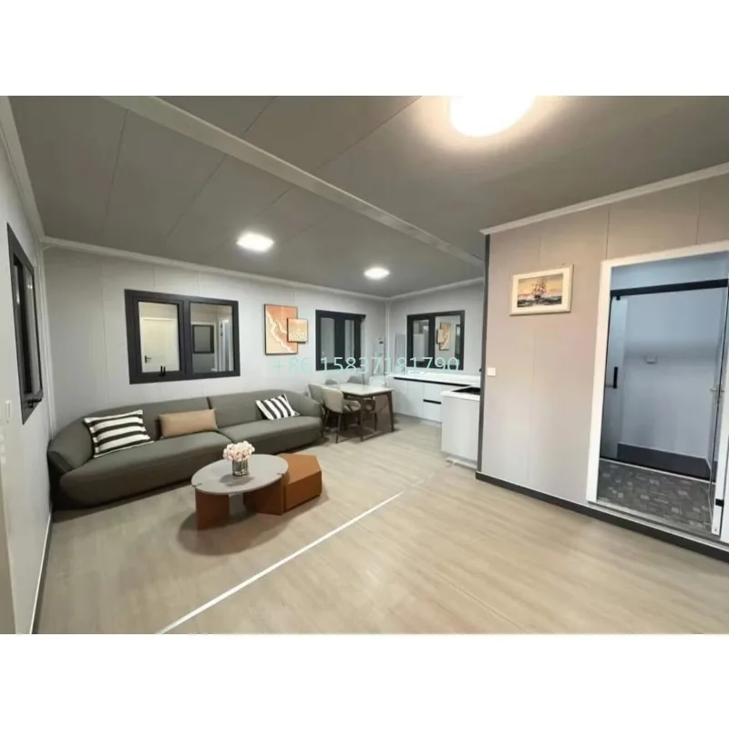 Расширяемый контейнерный дом, 20 футов, 40 футов, складной дом, сборная вилла, доставка, мобильный дом с 2 3 4 спальнями, складной дом