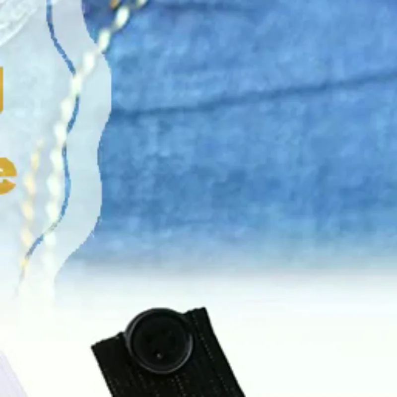 5pcs Pant Extender Belt Unisex Waist Band Tight Trousers Jeans Skirts Maternity Button Hooks Garment DIY Sewing Supplies