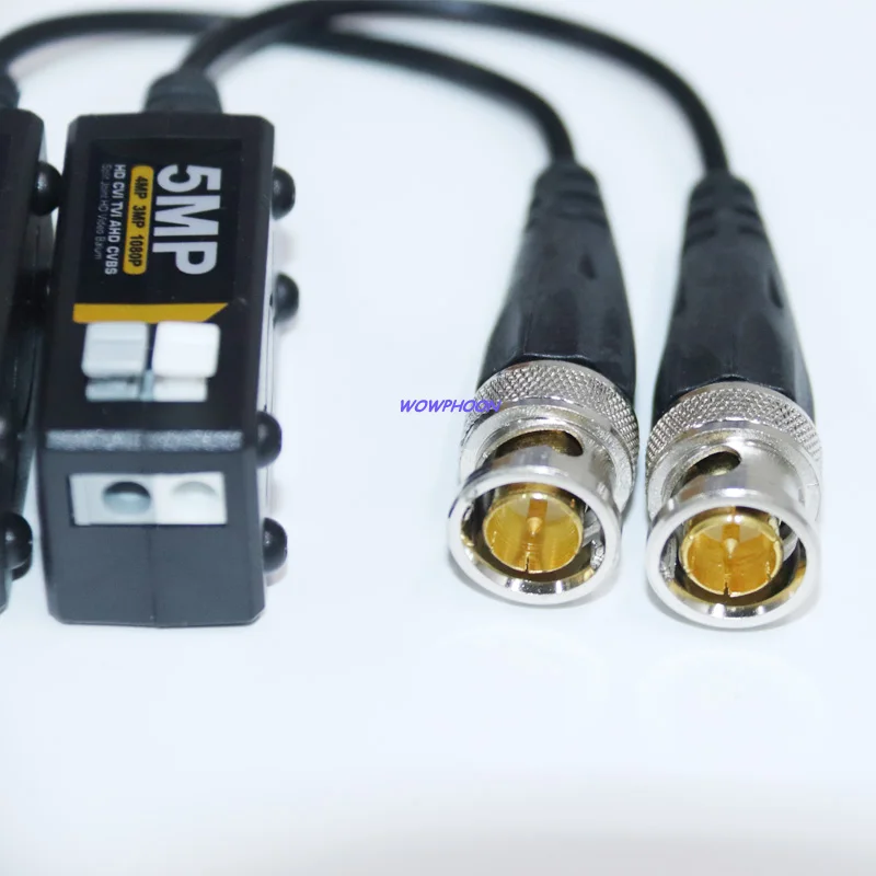 5MP Video Balun HD Passive BNC to UTP Twist-Pair Video Transceiver TVI/CVI/AHD Passive BNC Video Balun for HD CCTV Camera