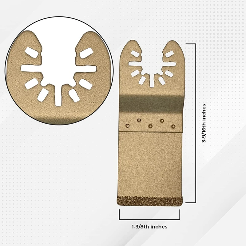 5Pcs/Set Universal Oscillating Diamond Saw Blade Quick For Release Fast Fit Multi Tool Blade Cutting Dics