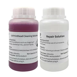 Red UV printhead Cleaning Solution for Ricoh Konica1024 512UV Print head Ricoh G4 G5 Powerful Cleaning Repair liquid