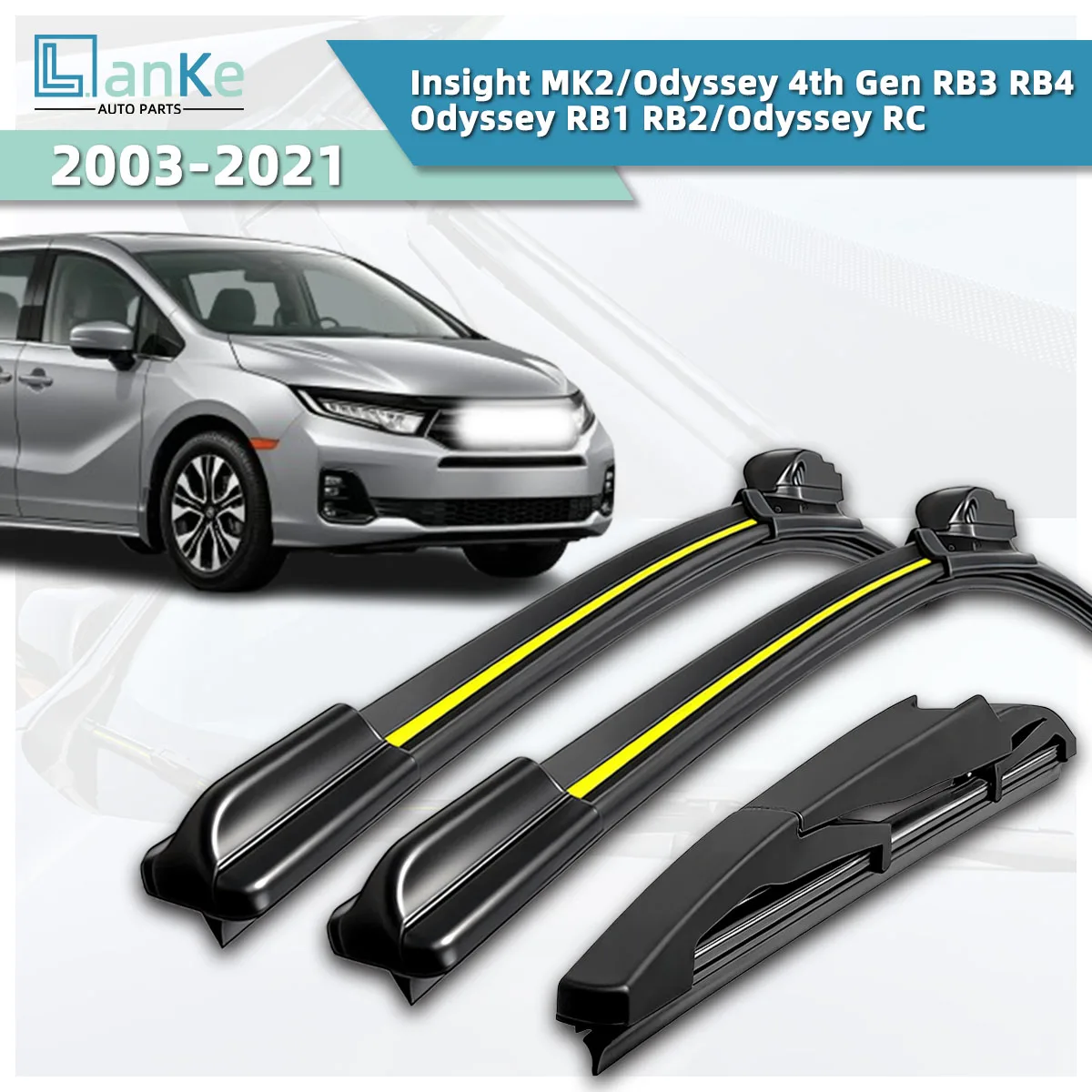 

Suitable For Honda Insight MK2/Odyssey 4th Gen RB3 RB4/Odyssey RB1 RB2/Odyssey RC(2003-2021)Car Wipers Front Windshield Wipers