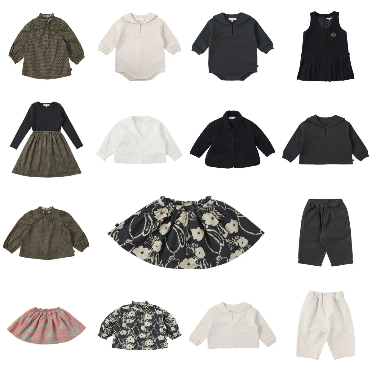 

Autumn 2025 New Kids Girls Boy Girls Clothes Cotton Sweater Coat and Shirts Skirts Girls Dresses Baby Rompers Pants