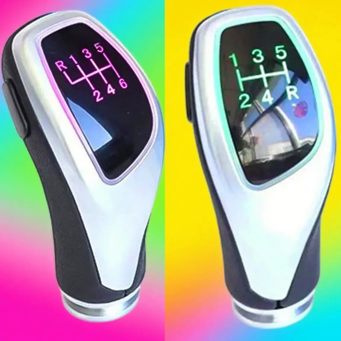 Car Gear Shift Knob Shifter Lever Handball LED Light Car Shift Lever Handball Shift Knob Automotive Accessories