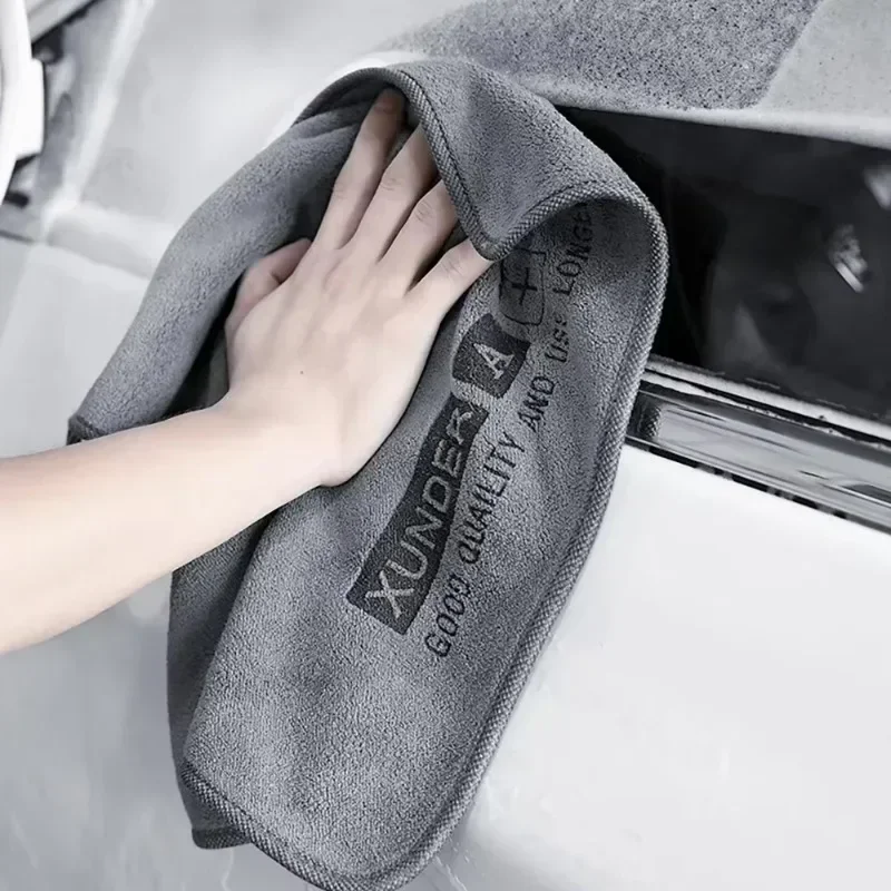1PC High-end Microfiber Car Washing Towel Auto Cleaning Drying Cloth Hemming Car Care Detailing Cloth Water Absorption Car Rag