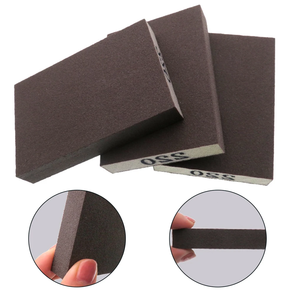 

10PCS Sponge Sandpaper Sanding Blocks 220 Grit Foam Sandpaper Metal Wood Polishing Rust Removal Wet Dry Abrasives Tool