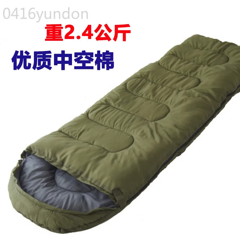 

Outdoor thickened and enlarged warm sleeping bag, mountaineering and camping adult lunch break cotton sleeping bags