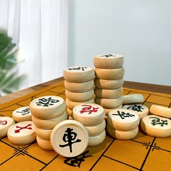 Traditional Chinese Chess Ancient Oriental Wisdom Inheritance Solid Wood Chess Set Leather Chessboard Chinese Culture HomeDecor1