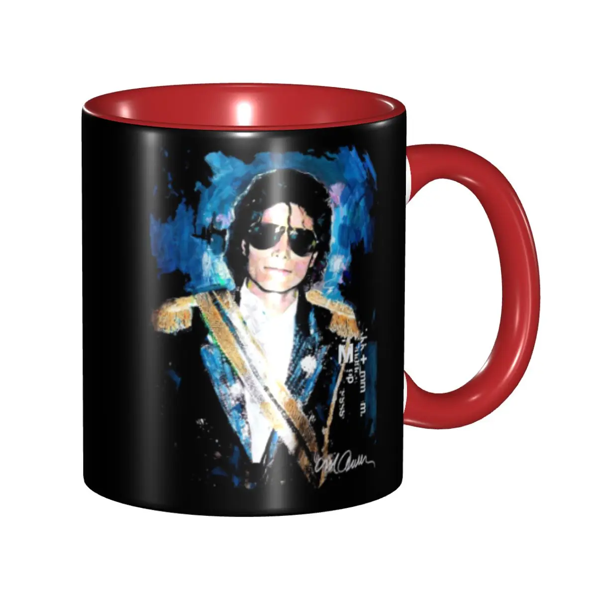 Michael 1984 Grammys Jackson Pop Art Portrait Mug Ceramic Coffee Cups Tea Mugs Milk Cup Drinkware Gifts for Friends DIY Custom