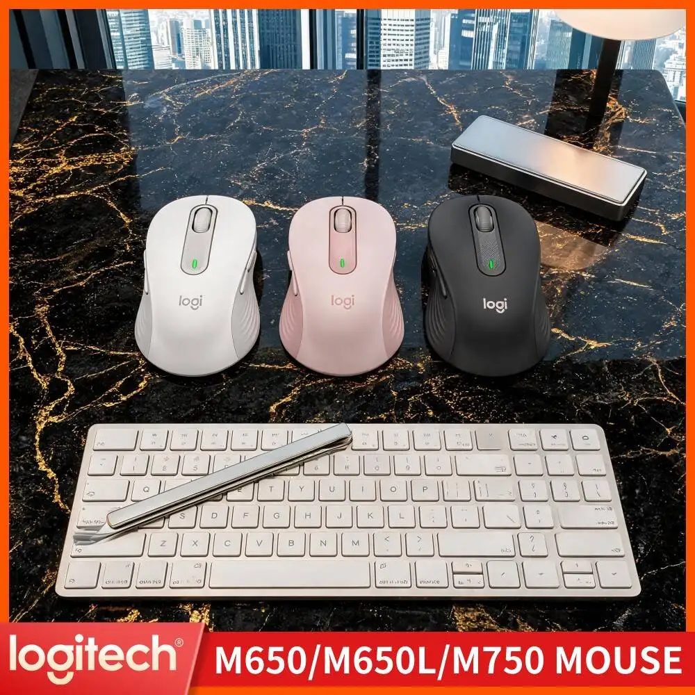 Logitech M650/M650L Signature Wireless Mouse Dual Connection Mode High DPI Range Rubberized Grip For Home Study And Office Work