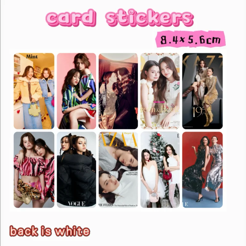 10PC/SET Freenbecky Card Stickers Thai TV The Air The Loyal Pin Gap The Series Drama Stills Notebook DIY Sticker White Back