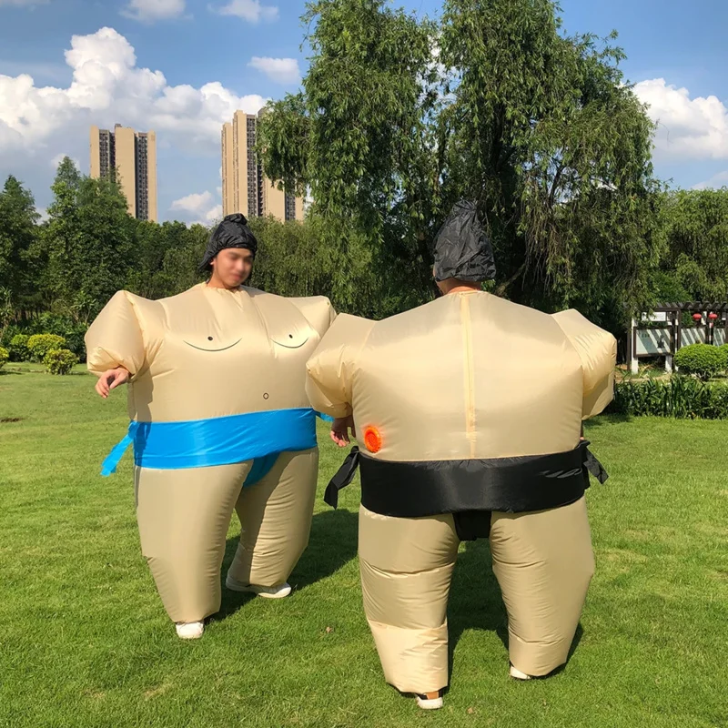 Halloween Cosplay Costumes Blow Up Sumo Fighter Inflatable Costumes Christmas Wrestling Party Role Play Dress Up for Adult