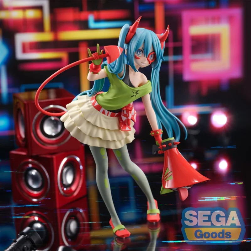 متوفر في المخزون الأصلي SEGA FZ FiGURiZM АC Project DIVA Hatsune Miku DE:MONSTAR T.R. مجموعة نماذج شخصيات الرسوم المتحركة الشيطان الصغير هدية #2