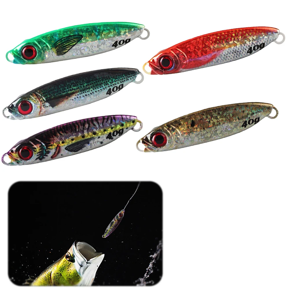 Iron Plate 70mm 40g Sea Fishing Metal Bionic Bait Artificial Bait Fishing Bait for Saltwater Fishing