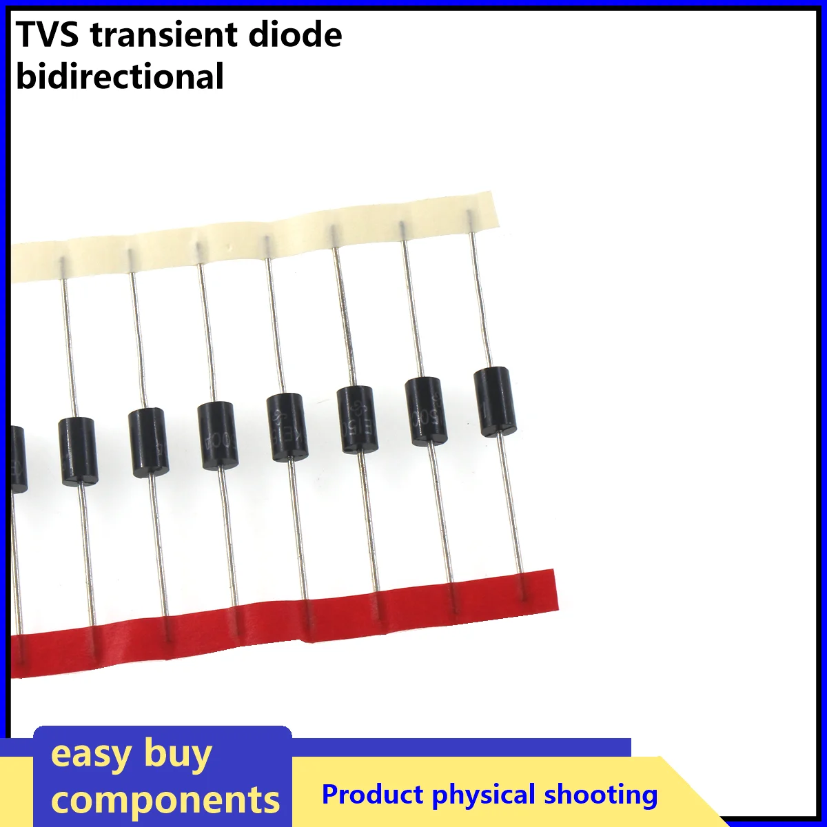 10PCS 1.5KE6.8CA 7.5CA/9.1CA/12CA/15CA/18CA 1.5KE24CA 33CA/36CA/39CA/47CA-440CA Bidirectional TVS transient suppression diode